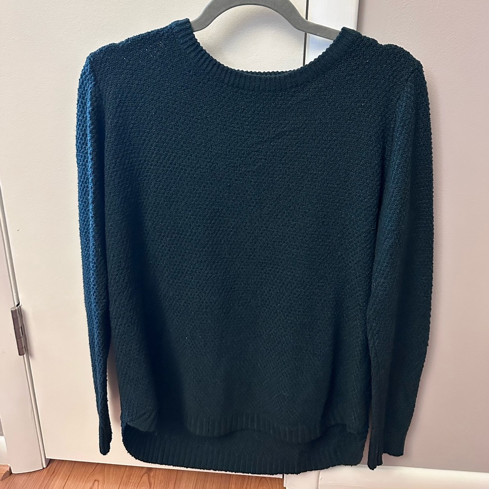 Pink Clover Forest Green Crew Neck Sweater